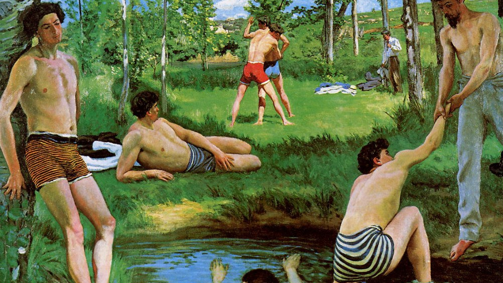 Фредерик Базиль «Купальщики (летняя сцена). 1869
