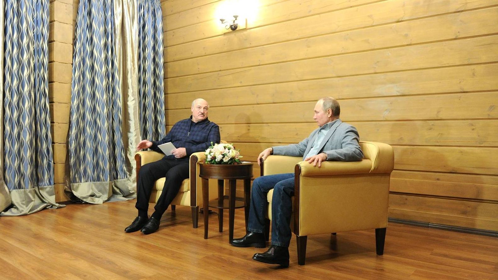 Встреча президента РФ Владимира Путина c президентом Республики Беларусь Александром Лукашенко