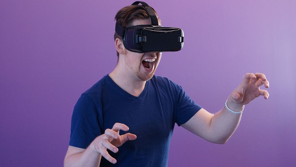 vr, virtual reality, man