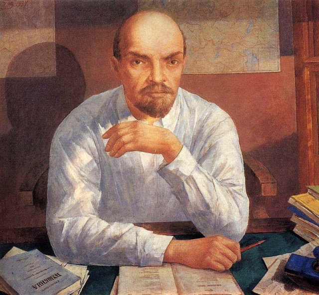 Кузьма Петров-Водкин. Портрет В.И.Ленина. 1934