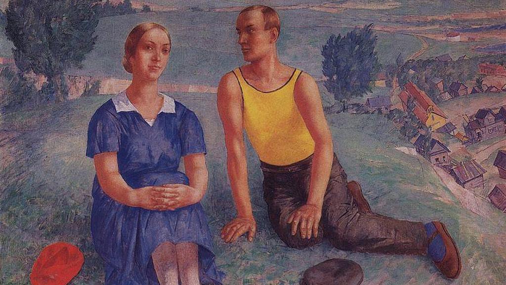 Кузьма Петров-Водкин. Весна (фрагмент). 1935