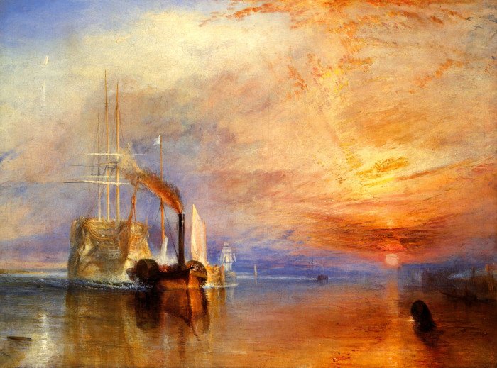 Уильям Тернер. Последний рейс корабля «Отважный». 1839