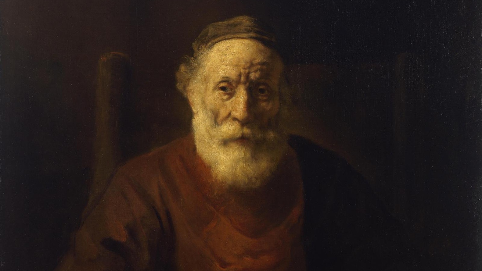 Рембрандт Харменс портрет старика в Красном