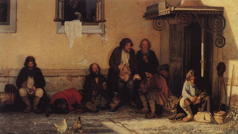 Григорий Григорьевич Мясоедов. Земство обедает. 1872