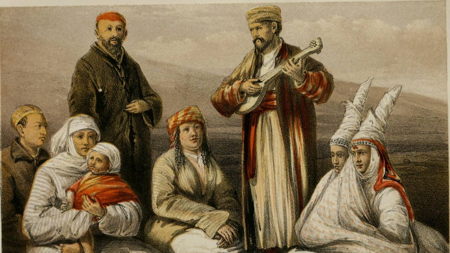 Томас Уитлам Аткинсон. Киргизы (фрагмент). 1858 год