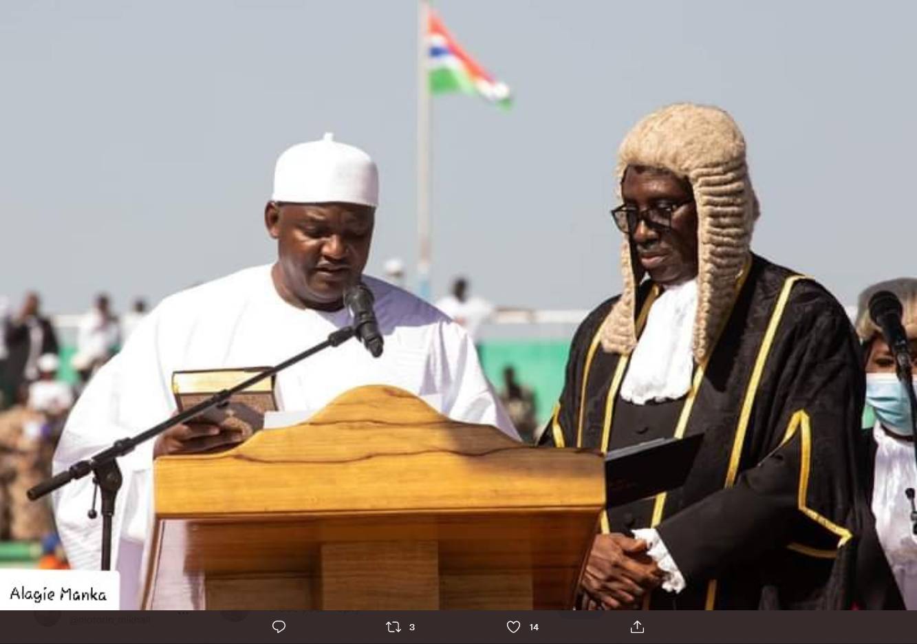 Президент Гамбии Адама Бэрроу