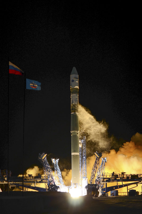 Пуск ракеты-носителя «Союз-2.1в» (архив)