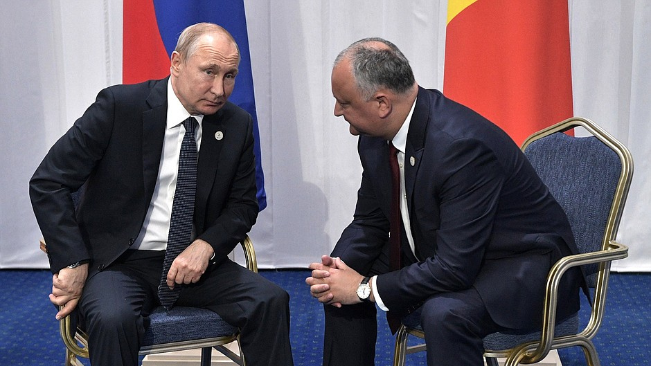 Владимир Путин и Игорь Додон