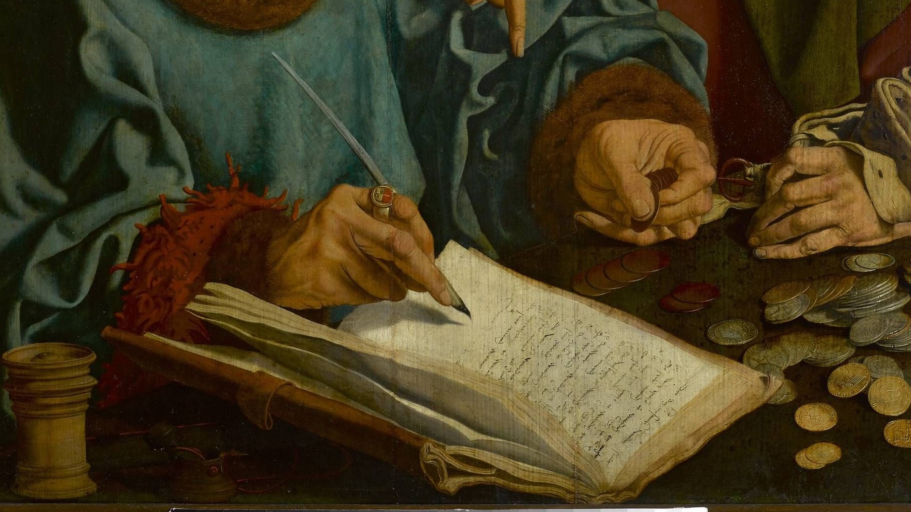 Маринус ван Реймерсвале. Сборщики податей (фрагмент). XVI век