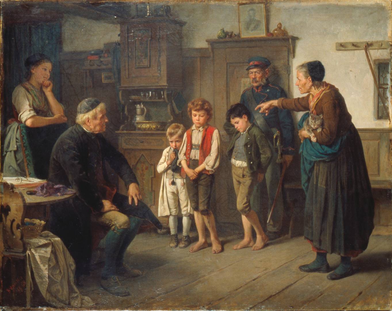 Беньямин Вотье. Допрос (Обвинение мальчиков). 1868