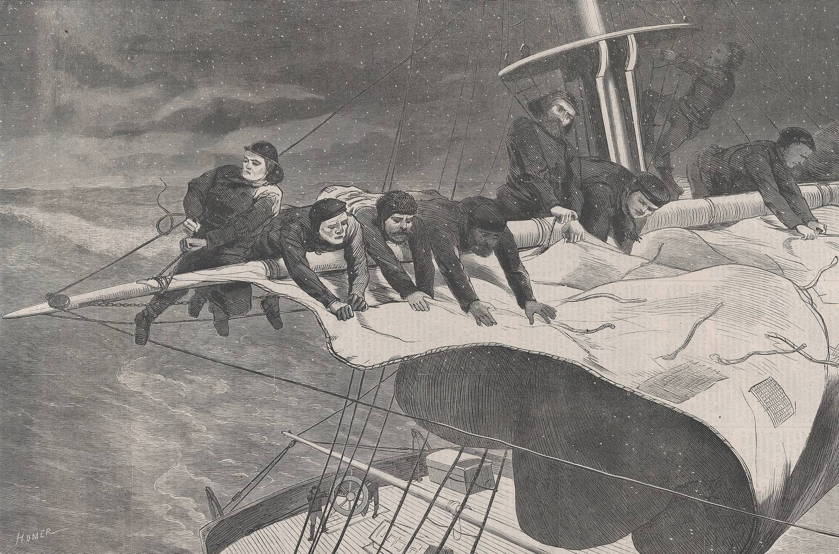 После Уинслоу Хомера. Зима в море. 1869