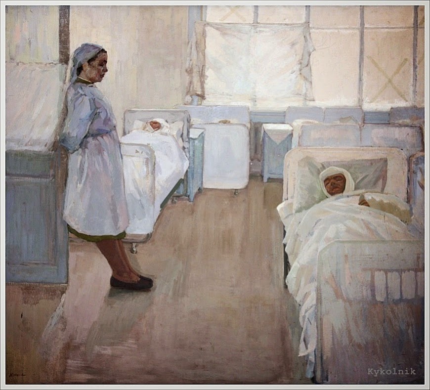 Кокачев Виталий Васильевич. В госпитале. 1965