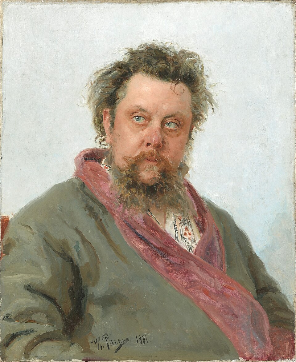 Илья Репин. Портрет композитора Модеста Петровича Мусоргского, 1881