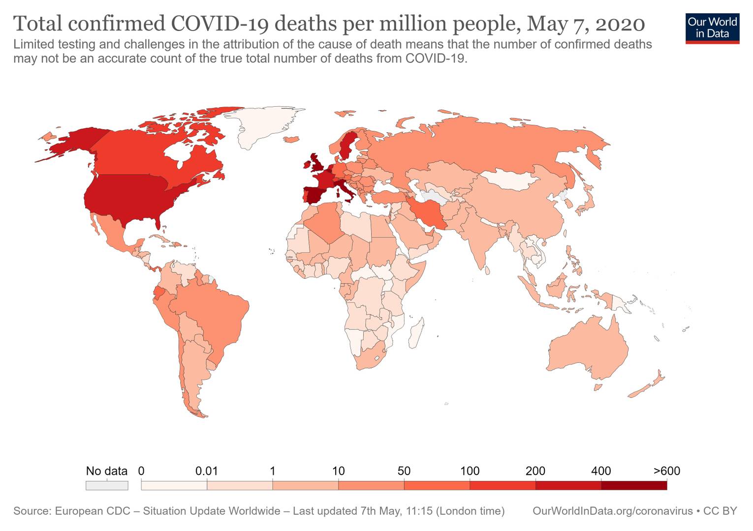 Число умерших от коронавируса на миллион населения