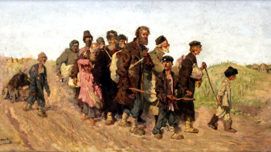 Сергей Иванов. Слепцы (фрагмент). 1883