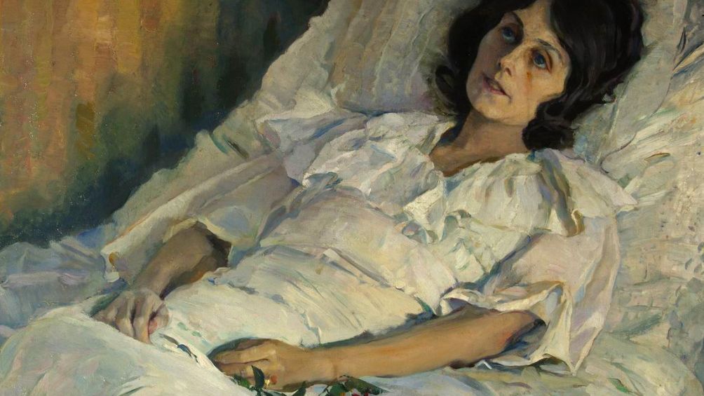 Михаил Нестеров. Больная девушка (фрагмент). 1928