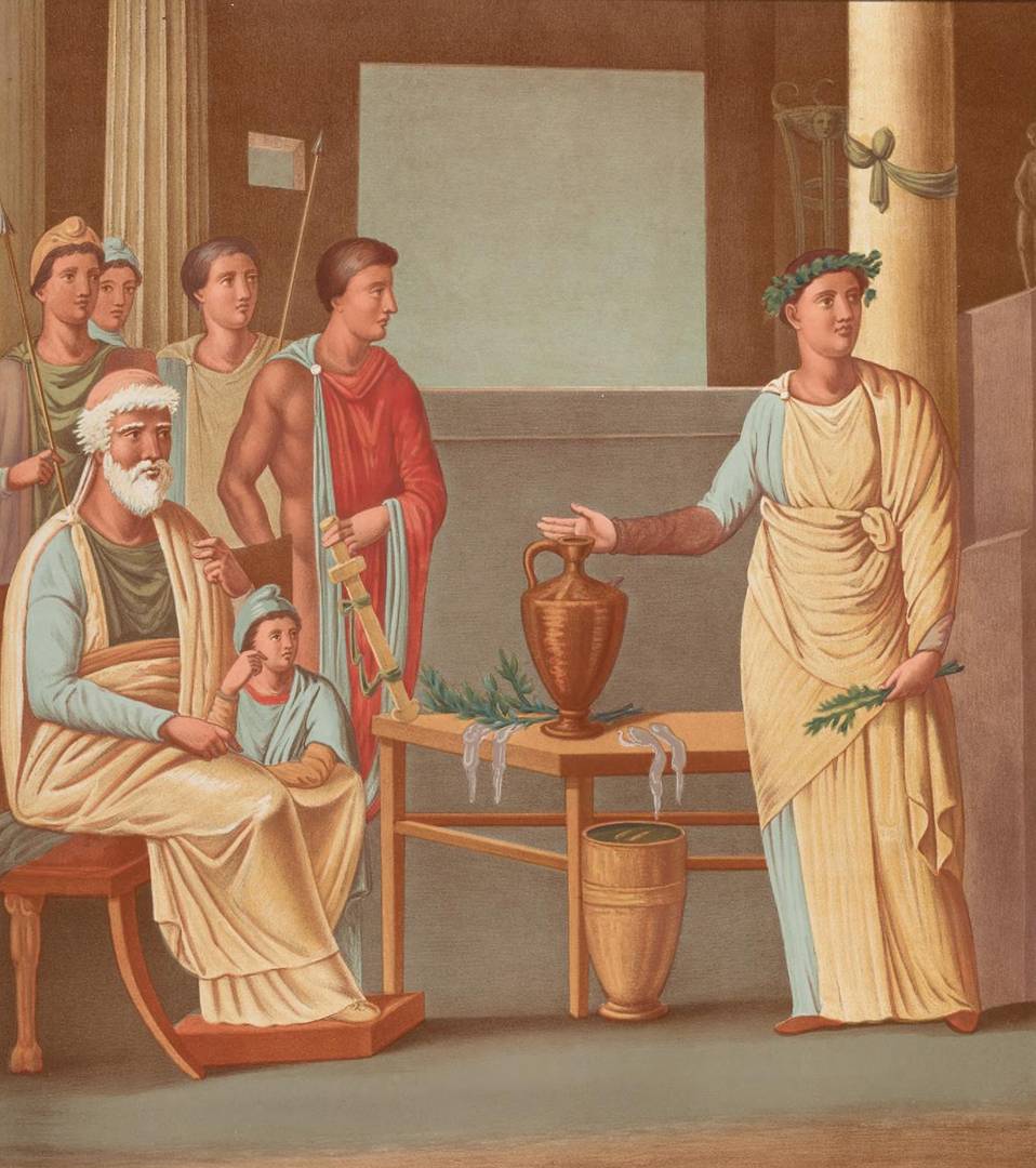 Анри Ру. Воспроизведение древнеримской картины