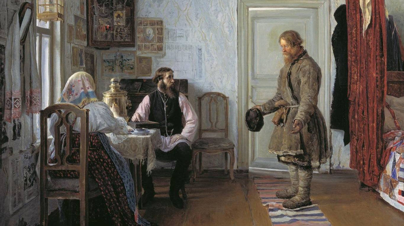 Богданов Иван. За расчетом. 1890