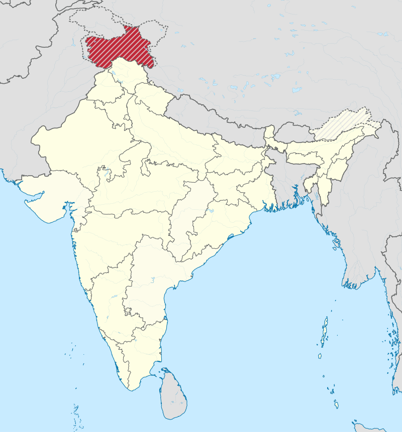 Джамму и Кашмир на карте