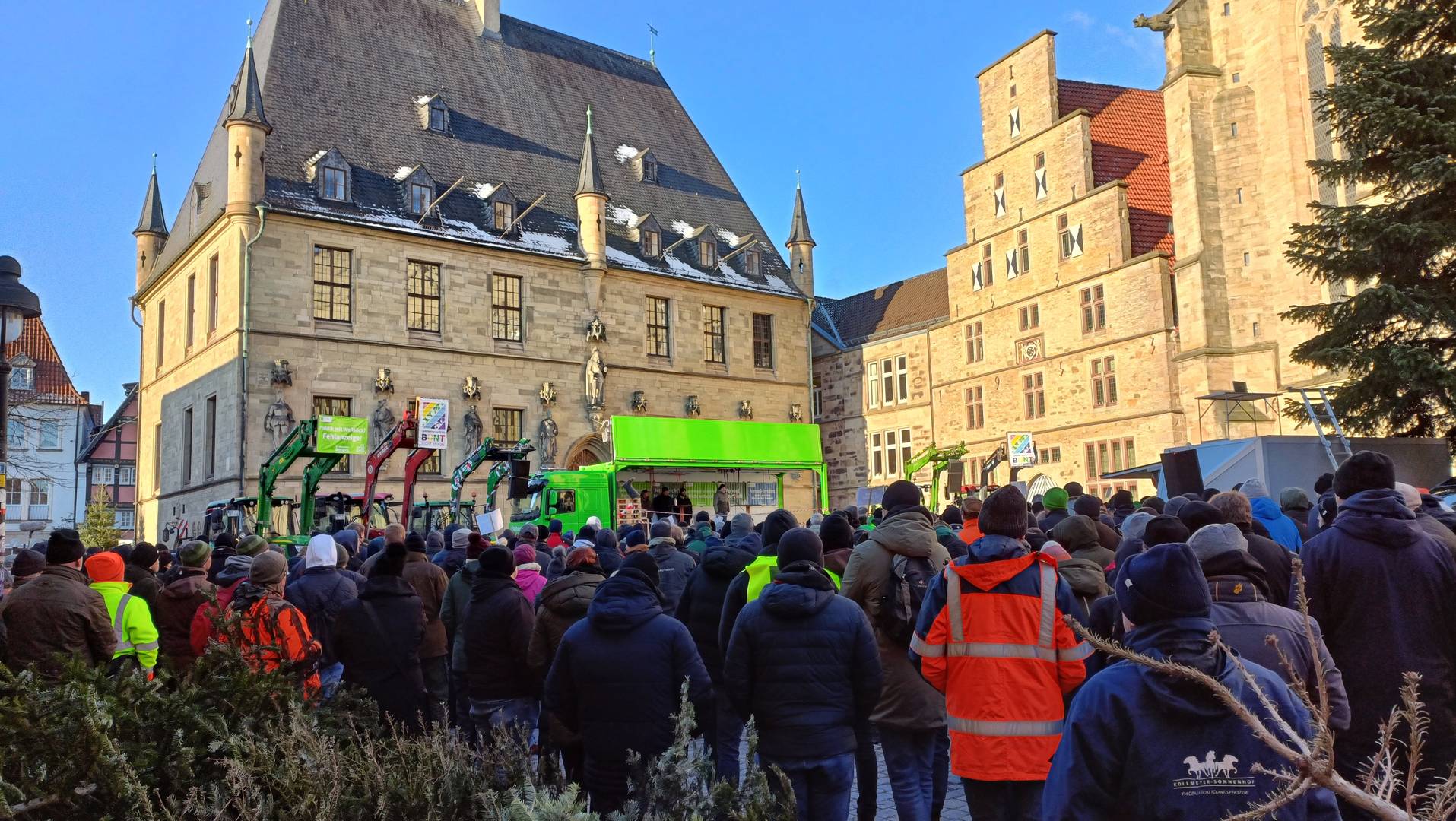 Демонстрация фермеров в Германии