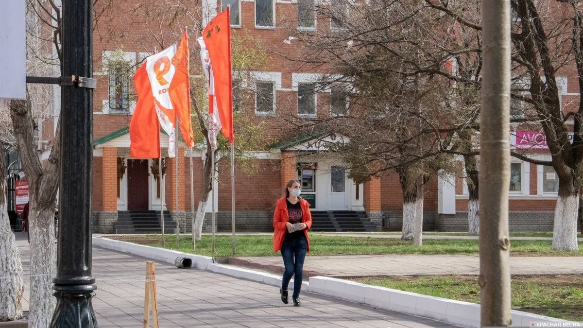 На праздничной улице