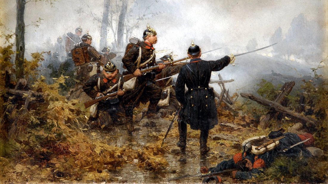 Кристиан Селл. Вестфальский пехотный полк № 17 в битве при Ле-Мане (фрагмент). 1871-1883