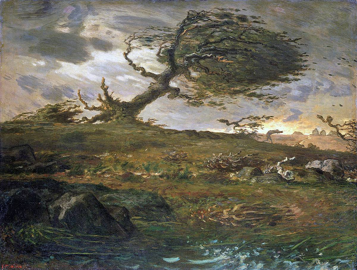 Жан-Франсуа Милле. Порыв ветра. 1871–1873