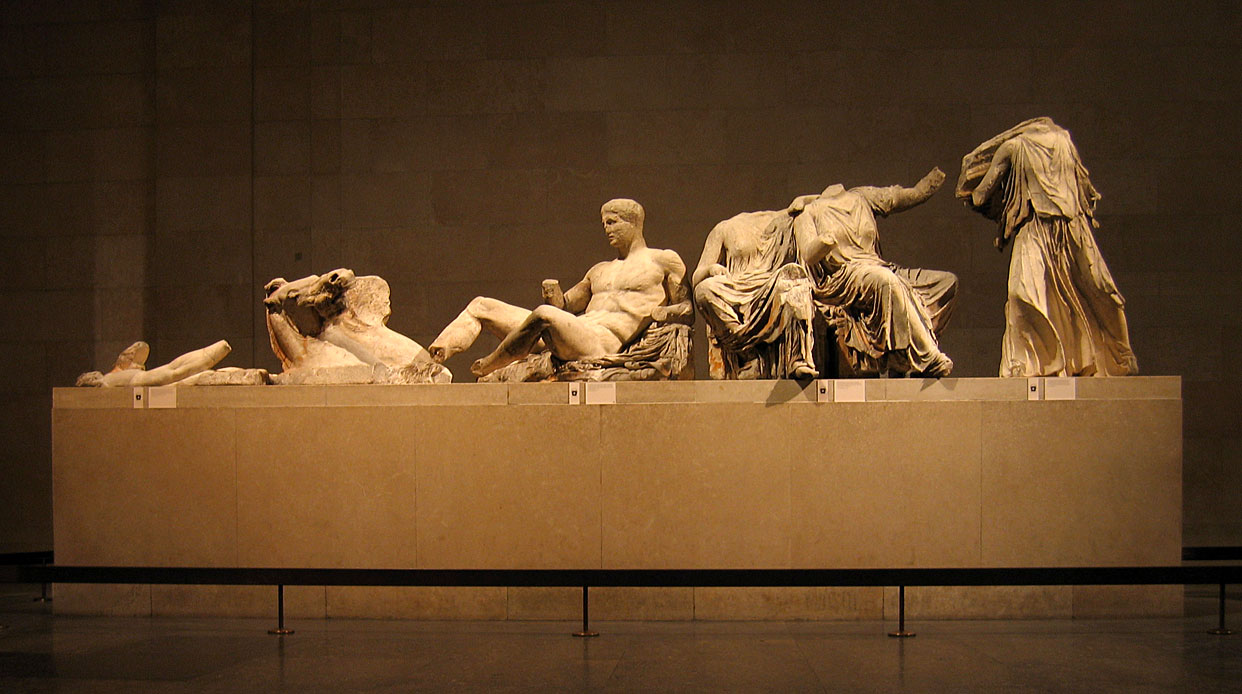 Некоторые скульптуры восточного фронтона Парфенона, вывезенные лордом Элджином