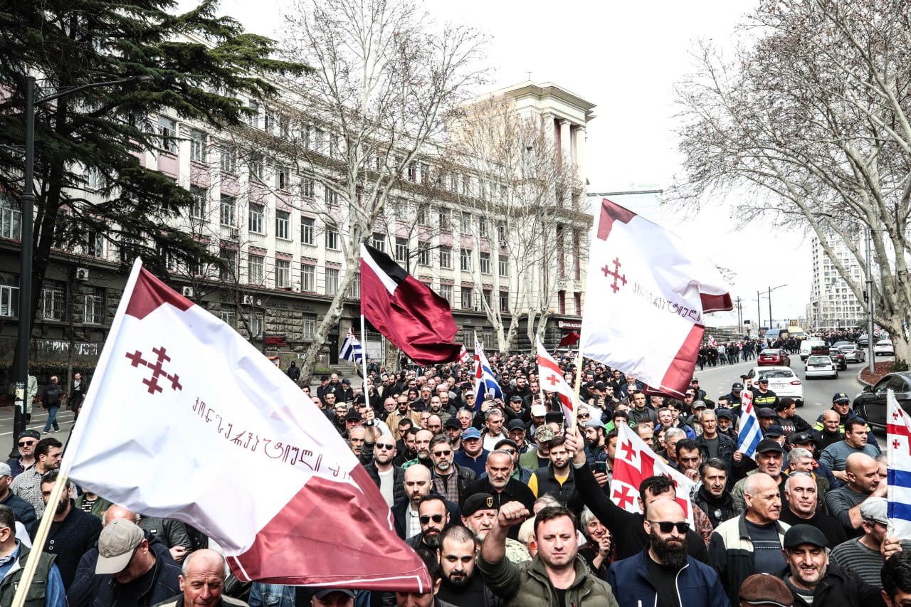 Акция «Консервативного движения» в Тбилиси против Евромайдана 14.03.2023