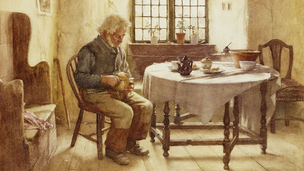 Уолтер Лэнгли. Еда бедняка. 1891
