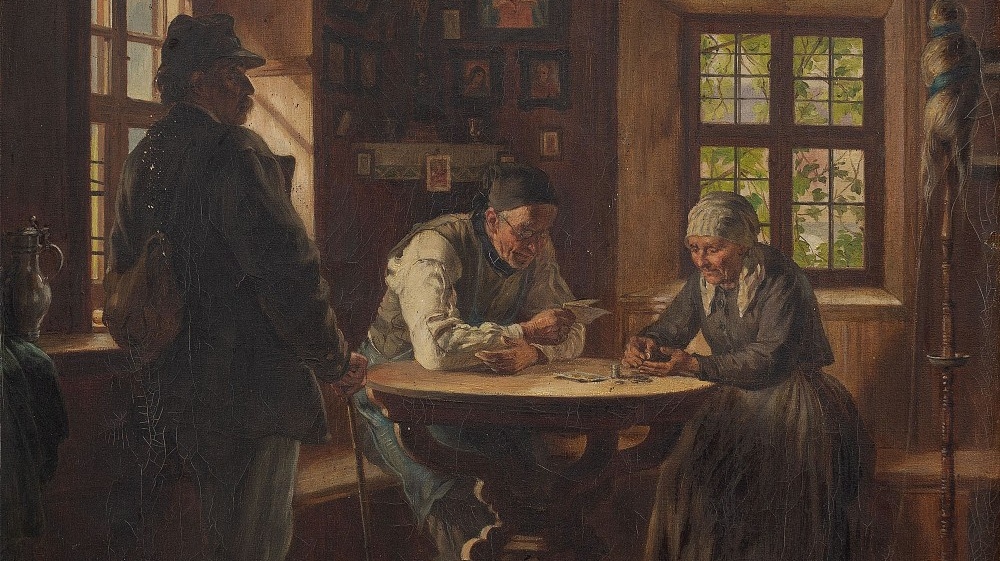 Кристиан Клаус. Должник (фрагмент). XIX в.