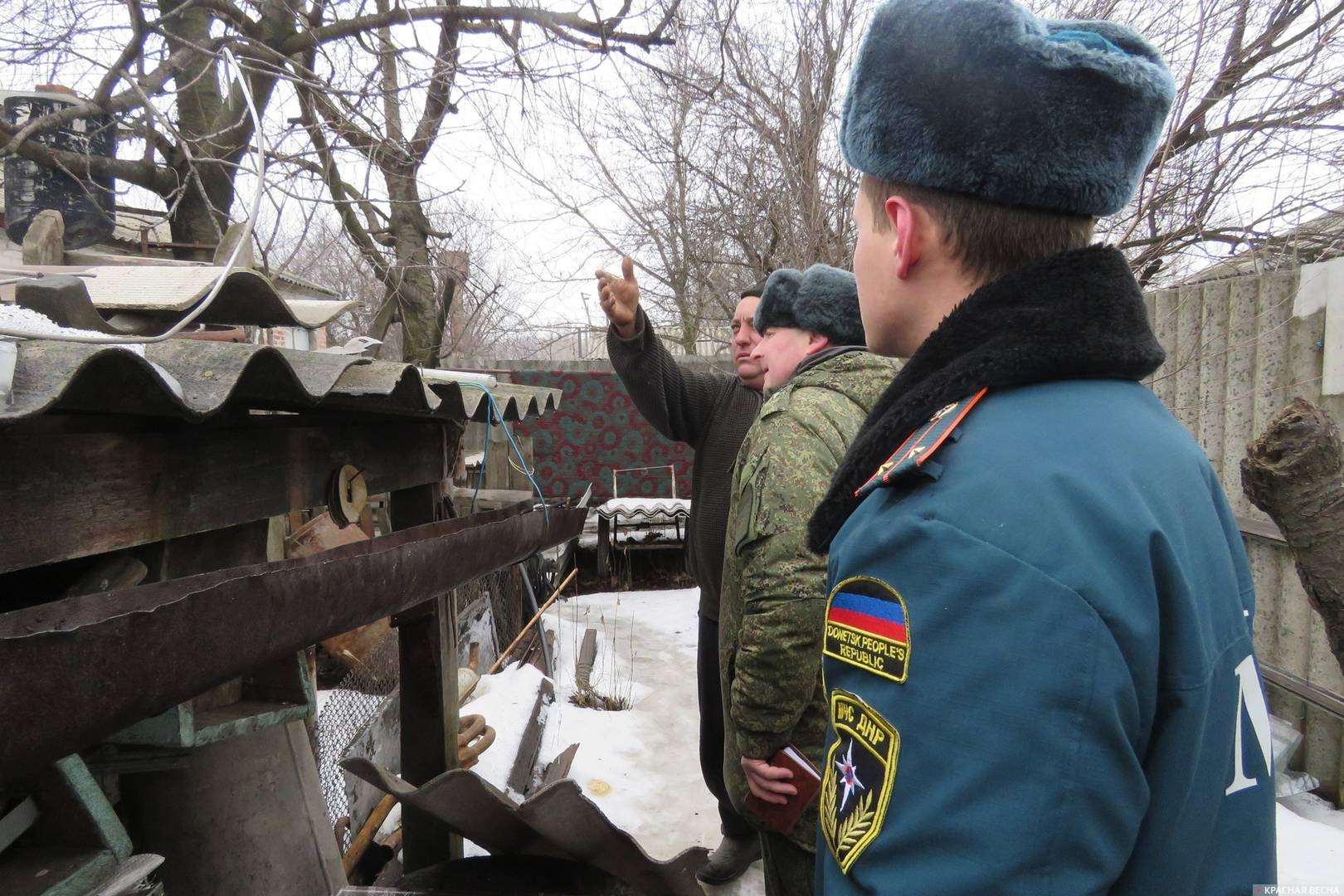 После обстрела