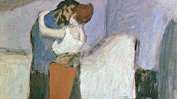 Пабло Пикассо. Свидание (Объятие). 1900