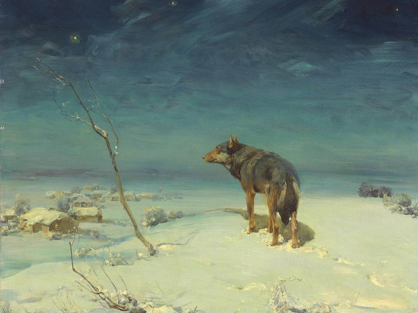Альфред Веруш-Ковальский. Одинокий волк (фрагмент)