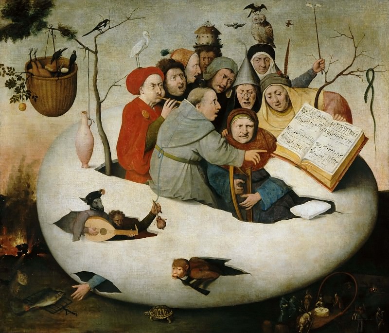 Иероним Босх. Концерт в яйце (копия утраченного оригинала). 16 век