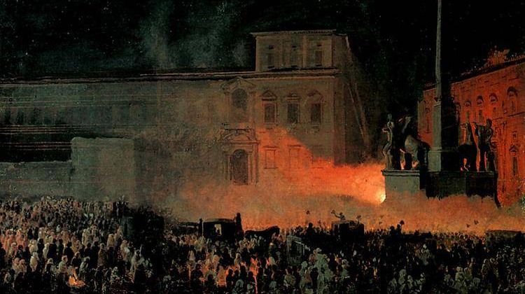 Карл Брюллов. Политическая демонстрация в Риме в 1846 г. 1850