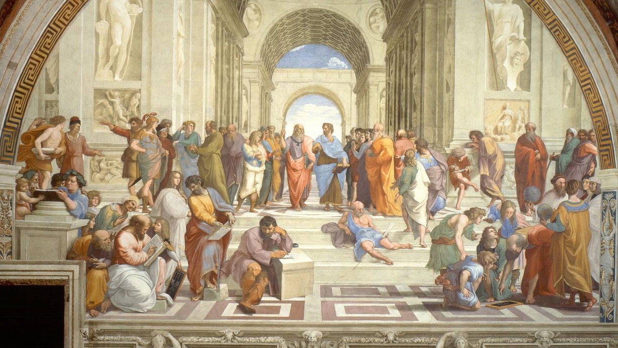 Рафаэль Санти, Фреска «Афинская школа»(фрагмент), 1511