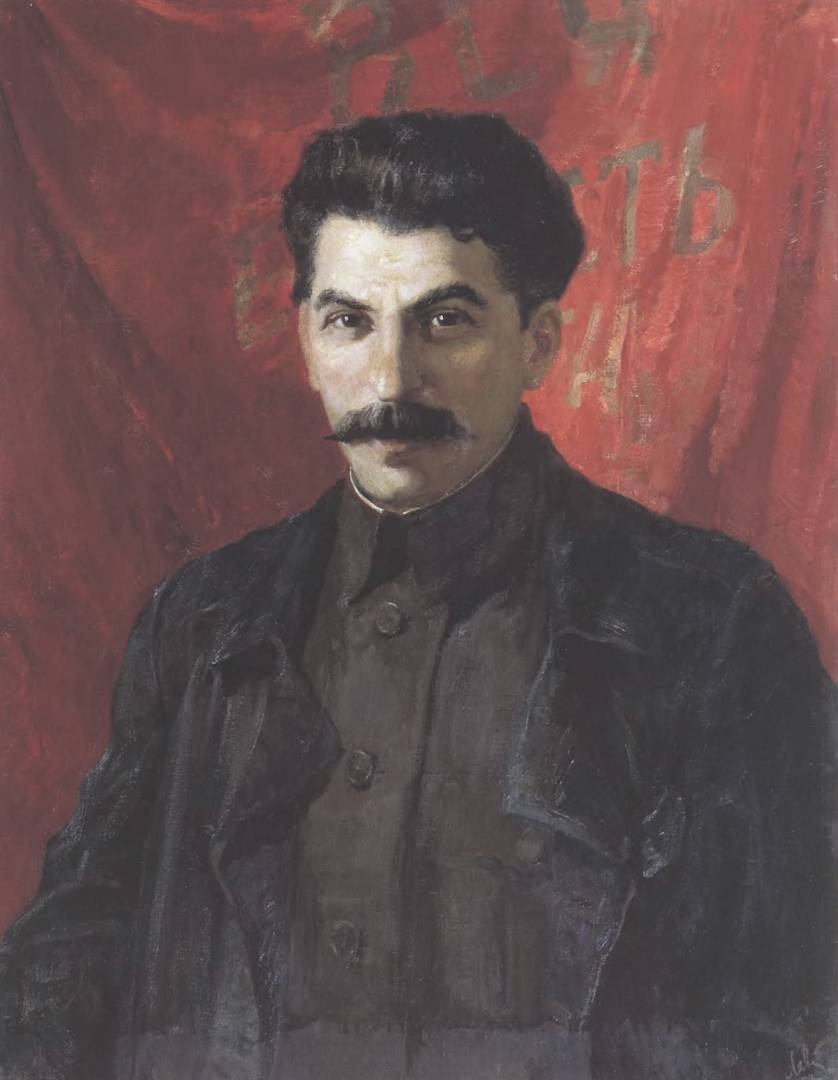 Авель Левитан. Портрет И. Сталина. 1917