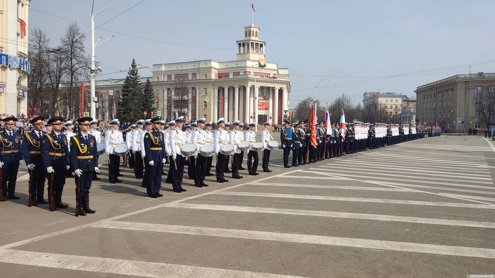 Представители военных структур и учебных заведений. Кемерово 9 мая 2023 года