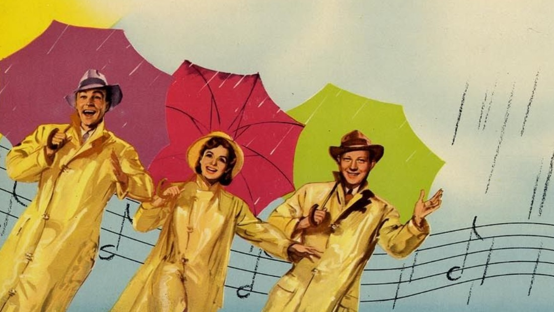 Афиша «Поющие под дождём» (фрагмент). 1952 год
