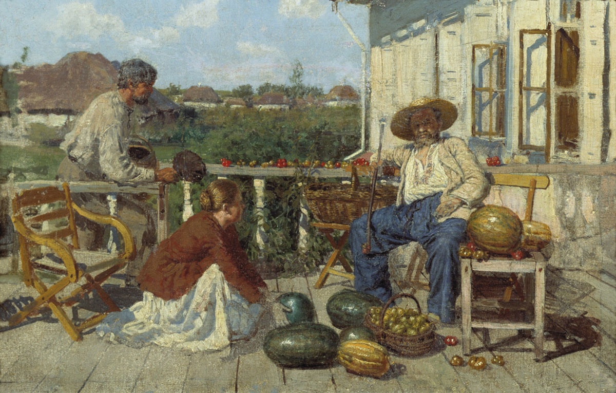 Константин Савицкий. У себя на хуторе. 1880-е