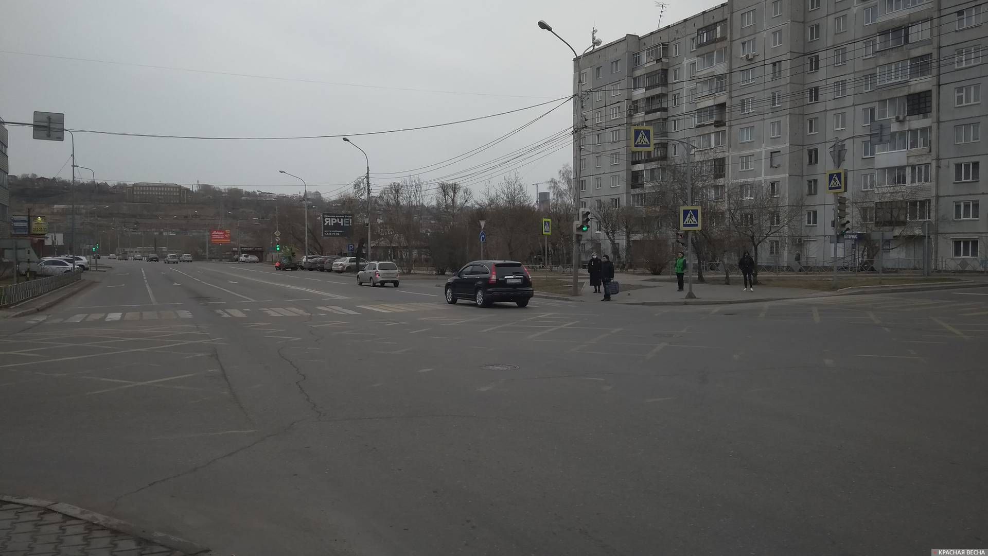 Красноярск. Пустынные улицы в час пик