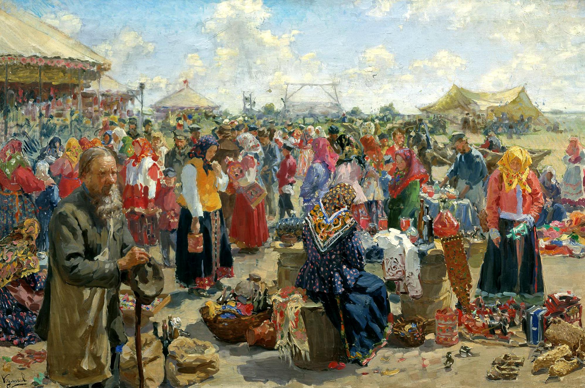 Иван Куликов. Ярмарка. 1910