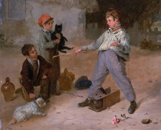 Эдмунд Бристоу. Ловушка на крыс (фрагмент). XIX век