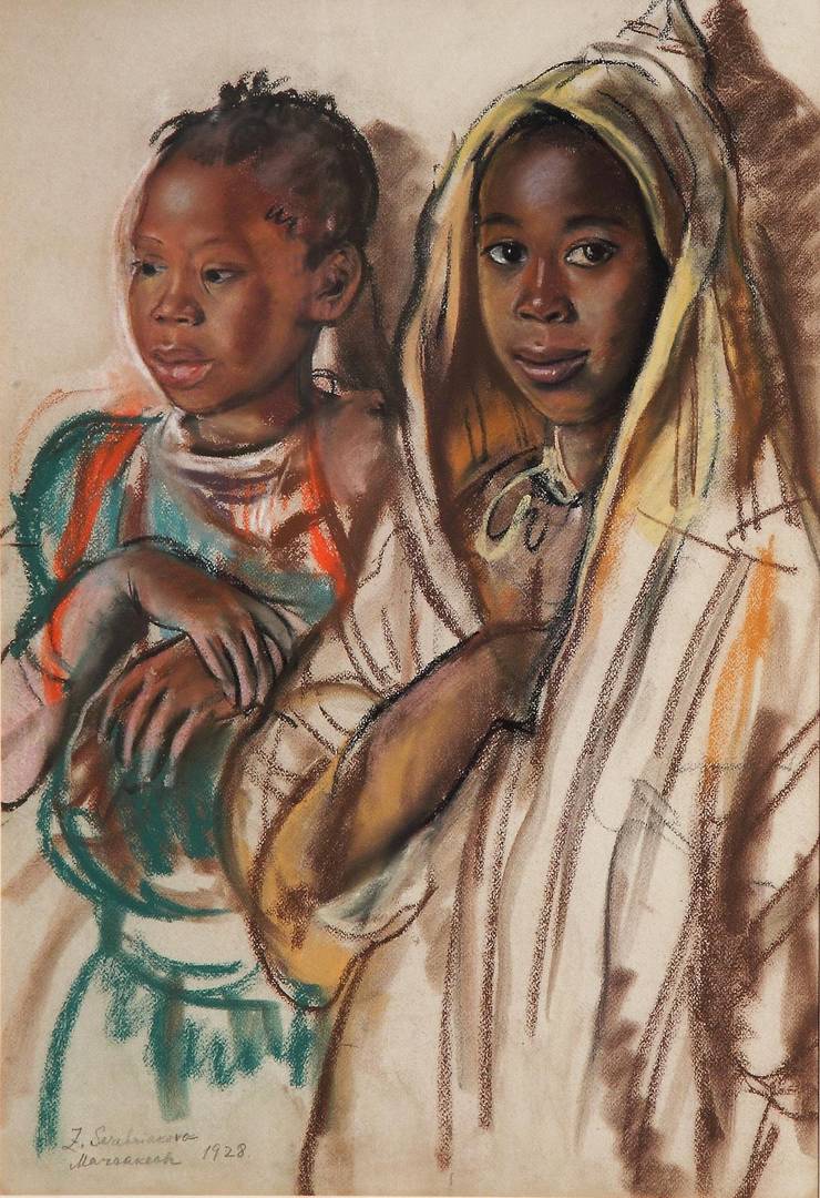 Зинаида Серебрякова. Негритянские дети. 1928