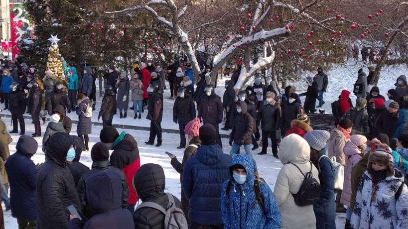 Новосибирск, Площадь Ленина, незаконная акция протеста