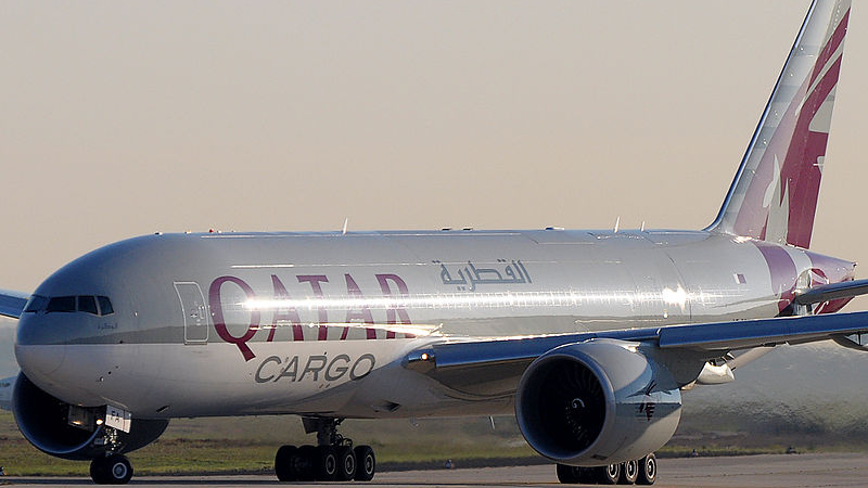 Самолет Boeing 777 авиакомпании Qatar Airways Cargo