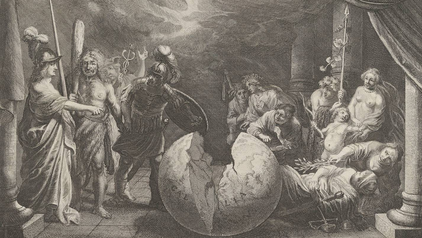 Питер Нолпе. Аллегория раздора во Франции. 1638 (фрагмент)