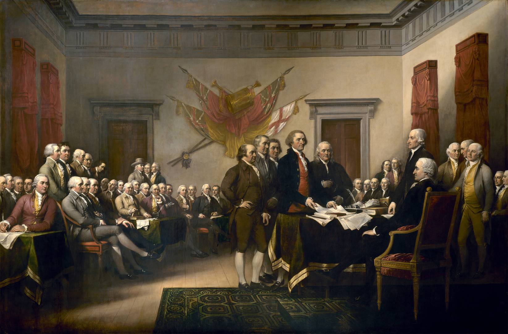 Джон Трамбулл. Декларация независимости. 1817–19