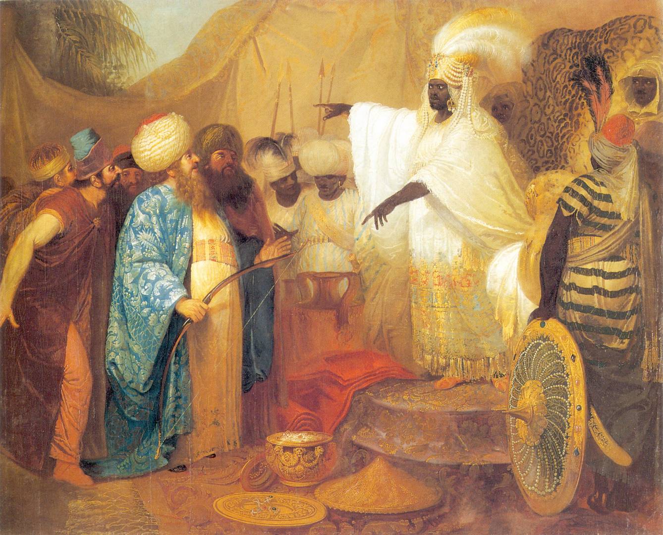 Франциск Смуглевич. Персидские послы у короля Эфиопии. Около 1785